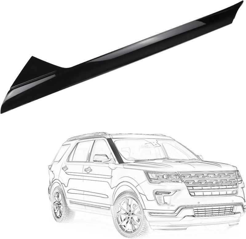 AIKEPT A-Pillar Windshield Trim Molding (Right Passenger Side), Compatible with Ford Explorer 2011-2019, Complete Kit with Clips, Replaces BB5Z7803136AA, 926-451 - Image 1